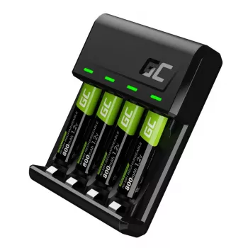 Cargador universal de pilas USB Green Cell GRSETGC02