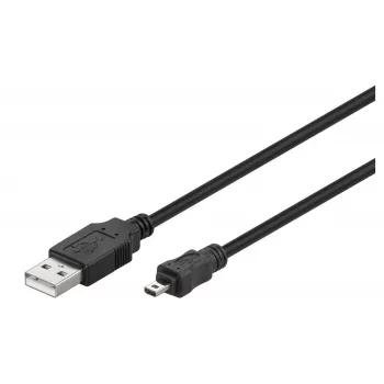 Microconnect USBAMB82 Cable USB USB 2.0 1,8 m USB-A Mini-USB-B Negro