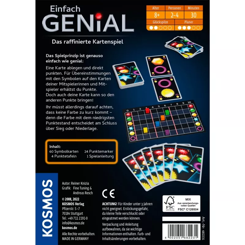 Kosmos 682231 juego de mesa/cartas 20 min intercambio de cartas