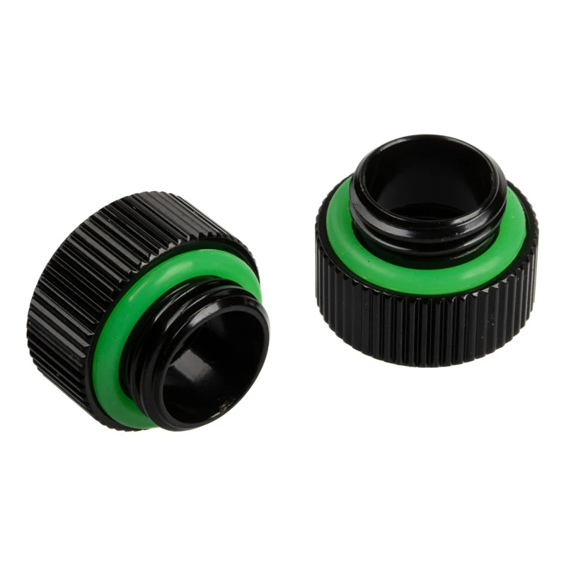 Bitspower Touchaqua TA-F40-GB adaptador recto, G1/4 pulgadas macho – G1/4 pulgadas hembra, negro (2 uds.)