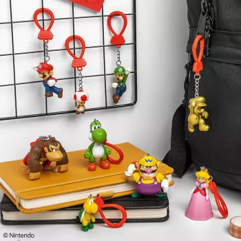 Backpack Buddies set de llaveros Paladone Super Mario CDU de 24 piezas – personajes surtidos, accesorio de coleccionista