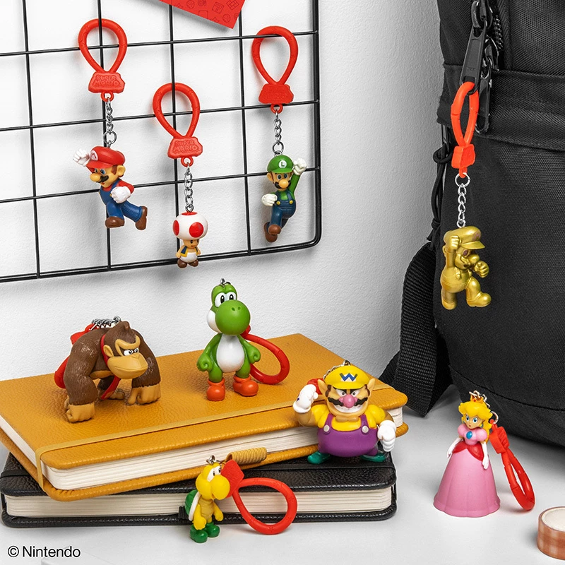 Backpack Buddies set de llaveros Paladone Super Mario CDU de 24 piezas – personajes surtidos, accesorio de coleccionista