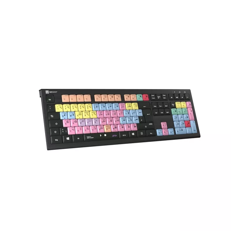 Logickeyboard ASTRA 2 USB QWERTZ teclado negro tamaño completo 108 teclas