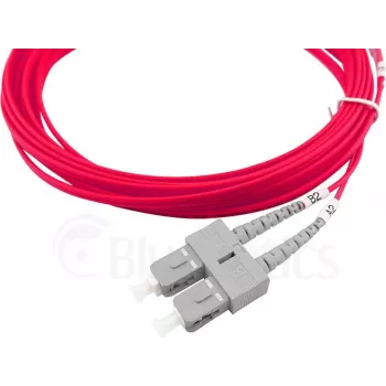 Cable de conexión de fibra óptica CBO SFP3233FU5MK 5 m OM4 SC a ST multimodo turquesa-violeta