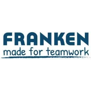 Soporte de etiquetas magnético Franken C124G — 5,0 x 1,5 cm, marrón oscuro