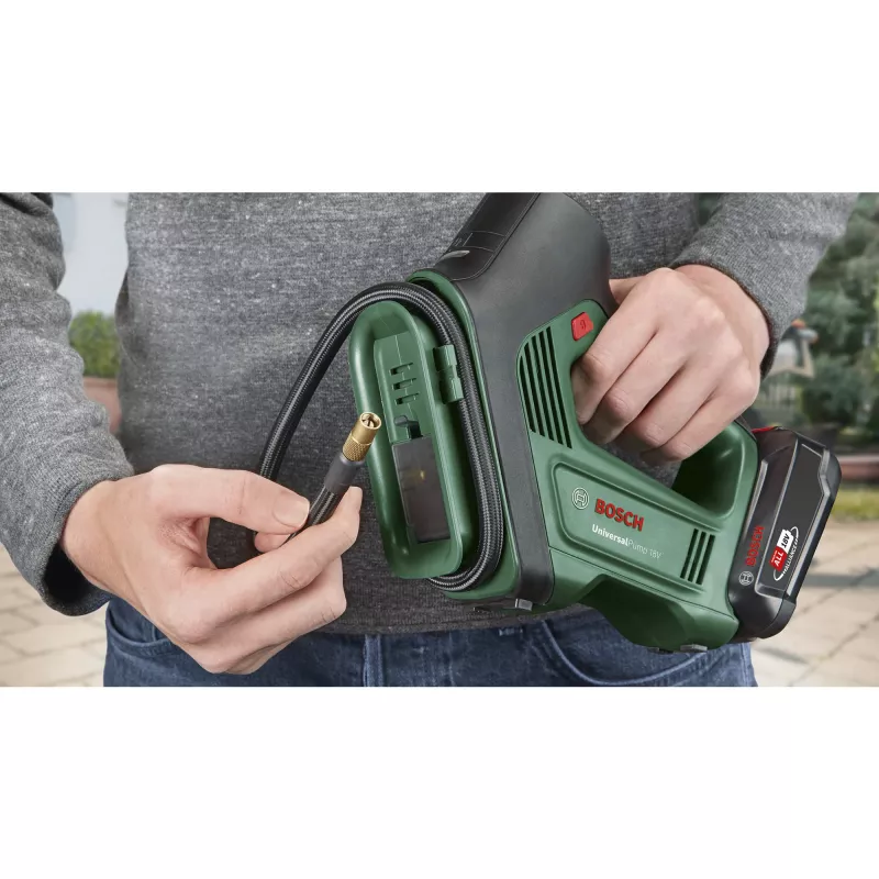 Bomba de aire eléctrica Bosch Universal Pump 18V — 10,3 bar, 30 l/min, batería de litio