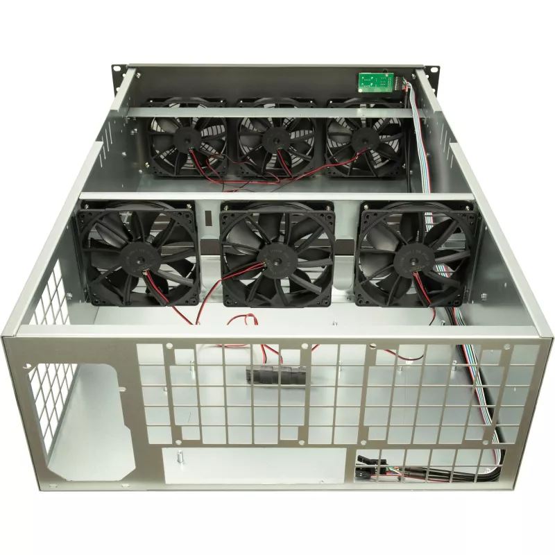 Caja de ordenador Inter-Tech 88887236 rack negra, gris