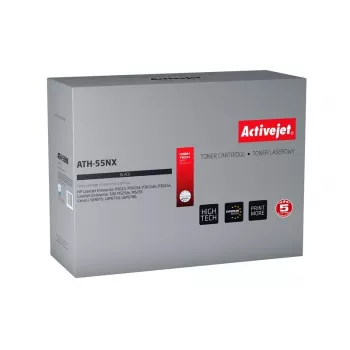 Tóner Activejet ATH-55NX (sustituto de HP 55X CE255X, Canon CRG-724H; Supreme; 12500 páginas; negro)