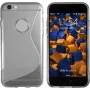 Funda TPU mumbi S-Design transparente negra para Apple iPhone 6/6s (MUMBI_4498)