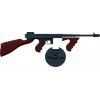Pulio Pistola de gánster de metal 155132/6 — pistola de juguete de resorte, construcción metálica, capacidad de 8 disparos