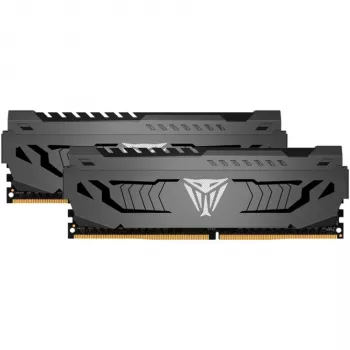 DIMM 16 GB DDR4-3600 (2x 8 GB) Dual-Kit, memoria RAM gris, PVS416G360C7K, Viper Steel, INTEL XMP