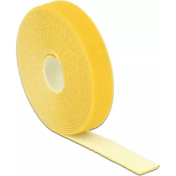 Cierre de velcro DeLOCK 18739 amarillo 20mm x 5mm