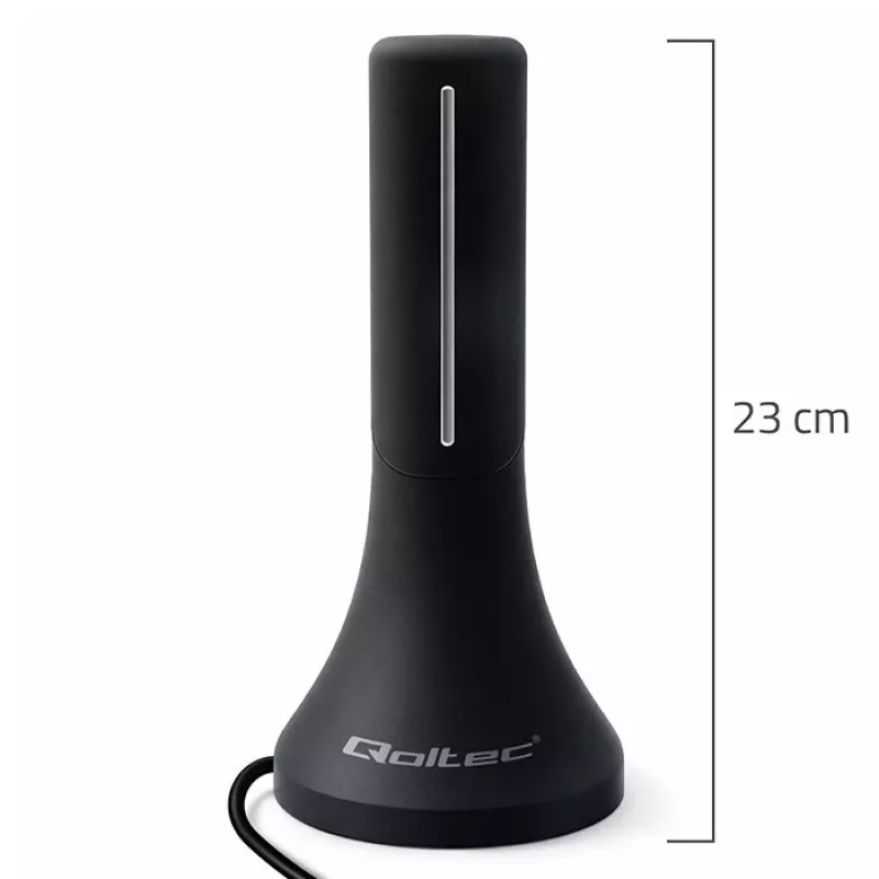 Antena de televisión QOLTEC TV DVB-T/T2 Qoltec (interior/exterior) Modelo 57065
