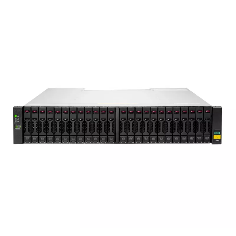 Array de discos HPE MSA 2060 0 TB rack 2U plata negro HDD SSD