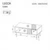 Mesa de centro Cama Meble LUCCA 100 x 55 x 46 cm, rectangular blanca