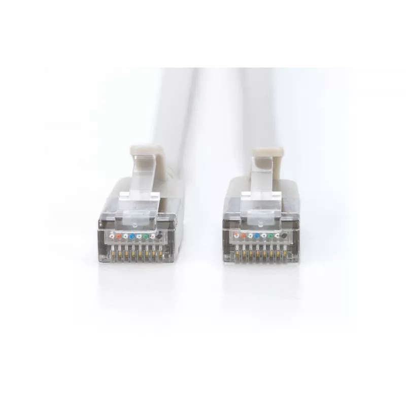 Latiguillo de parcheo DIGITUS CAT6A F-FTP, 7 m, gris, RJ-45–RJ-45, 10 Gbit/s