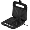 Sandwichera Adler AD 3076 — sandwichera compacta de sobremesa de 1000 W, negra/plateada