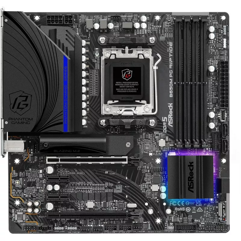 Placa base ASRock B650M PG Riptide AMD B650 Socket AM5 micro ATX