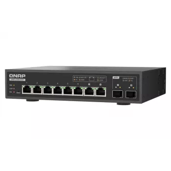 QNAP QSW-L3208-2C6T Switch de red gestionado L2 10G Ethernet (100/1000/10000) sobremesa negro