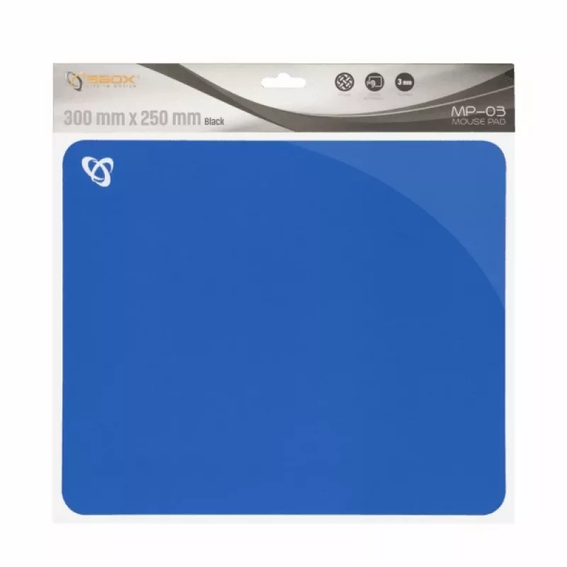 Alfombrilla de ratón con gel Sbox MP-03BL azul