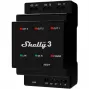 Shelly Pro 3 Relé-interruptor WiFi/LAN/Bluetooth para carril DIN