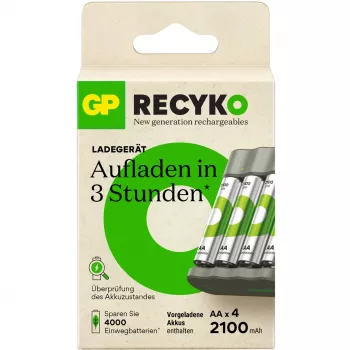 Cargador de baterías GP B441 para baterías NiMH AA y AAA