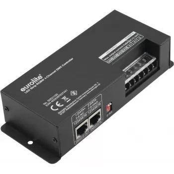 Controlador DMX para tira LED EUROLITE 50531100 RGBW de 4 canales para control de iluminación direccionable