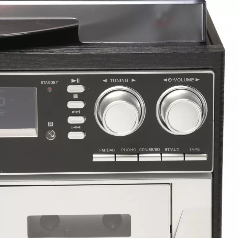 Denver MRD-166 equipo de música DAB+ con tocadiscos, reproductor de CD y casete