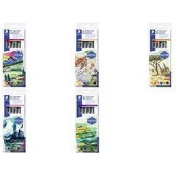 Rotulador Staedtler Doble fibra Sudamérica 6 colores, set de rotuladores de doble punta