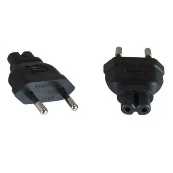 Microconnect PEEUC7AD adaptador de alimentación, enchufe EU (macho) a C7 hembra, negro