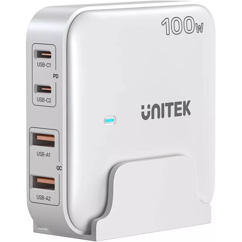 UNITEK P1229AWH01-EU Cargador para dispositivos móviles universal blanco AC carga rápida interior