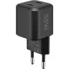 Cargador de pared GOOBAY 75333 — cargador universal AC-USB-C para interiores, 2x USB-C, 35 W, negro
