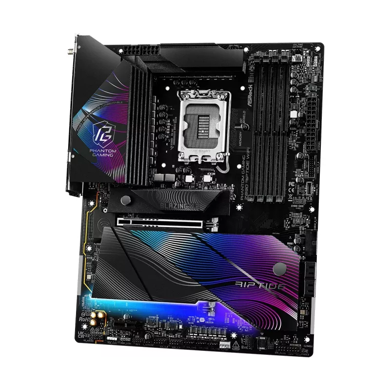 Placa base ASRock Z890 Riptide WiFi — Intel Z890, LGA1851, ATX, DDR5, 4 DIMM, Wi‑Fi 7, 2.5Gb LAN, Thunderbolt 4