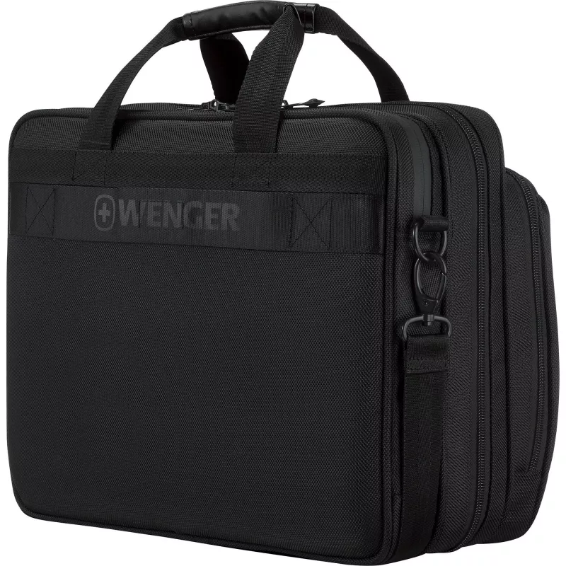 Funda para portátil Wenger Legacy Negro Series 16 pulgadas – compatible con hasta 40,6 cm, negro