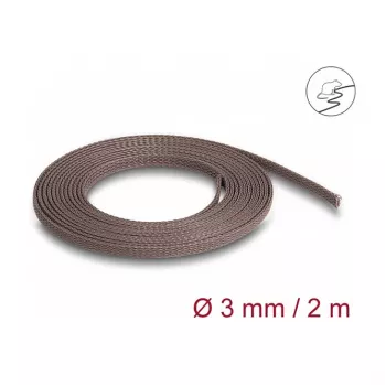 Funda de cables DeLOCK 20896 marrón poliéster 3 mm