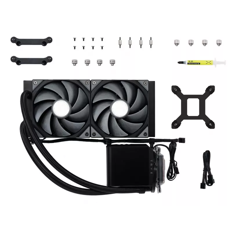 TRYX PANORAMA 240 kit de refrigeración líquida para procesador 12 cm negro 1 ud.