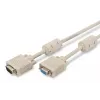 Cable alargador de monitor VGA DIGITUS AK-310203-030-E — 3 m, VGA (D-Sub) a VGA (D-Sub), 3 coaxiales + 7 hilos, beige