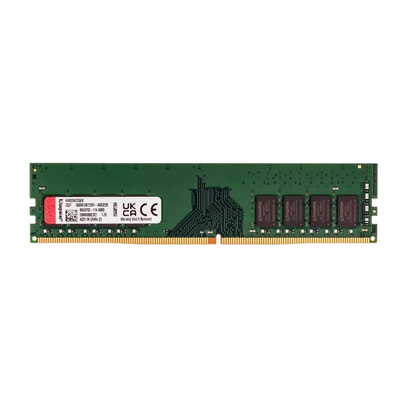 Kingston KVR32N22S8/8 | 8 GB | DDR4 | 3200 MHz | PC/servidor | Registered No | ECC No