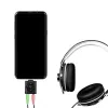 Adaptador de audio USB3.2 USB-C/macho a 2x conector hembra 3,5 mm 7.1