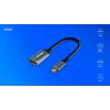 Savio Adaptador USB-C (M) HDMI (H), 4K, 60Hz, Aluminio, AK-78