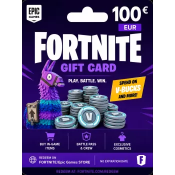 Tarjeta regalo Fortnite 100 EUR - Código digital de Epic Games