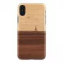 Funda para smartphone man and wood para iPhone X/XS — modelo mare, negro