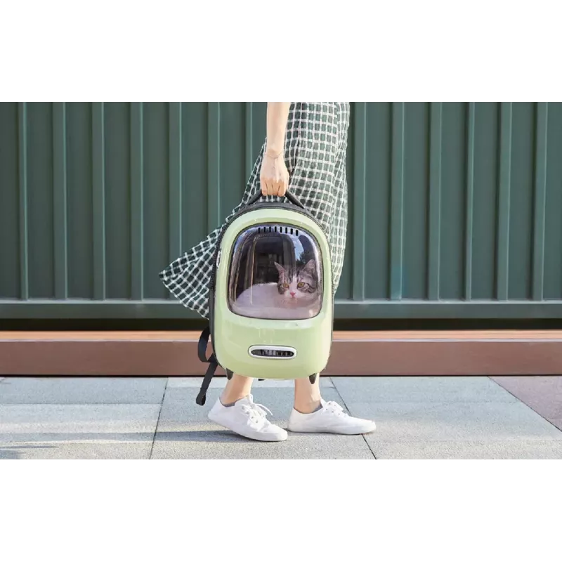 Mochila de viaje para mascotas PetKit Breezy 2 (Verde)