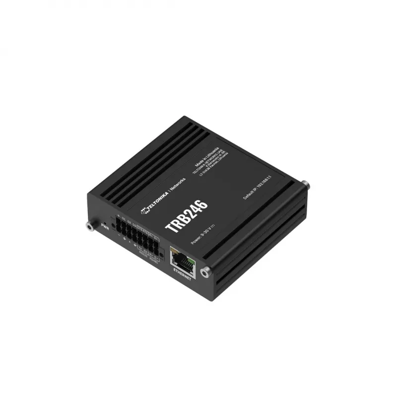 Router industrial Teltonika, puerta de enlace IoT LTE TRB246 Cat 4, 1x RJ45 100Mb/s, IP30