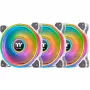 Ventilador para radiador Thermaltake Riing Quad 12 RGB TT Premium Edition CL-F100-PL12SW-A, 120 mm, 3 uds. con controlador, blanco