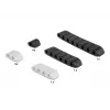 Sujetacables DeLOCK trapezoidal autoadhesivo set combinado 10 uds. negro blanco