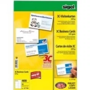 Tarjeta de visita Sigel LP796 400 unidades