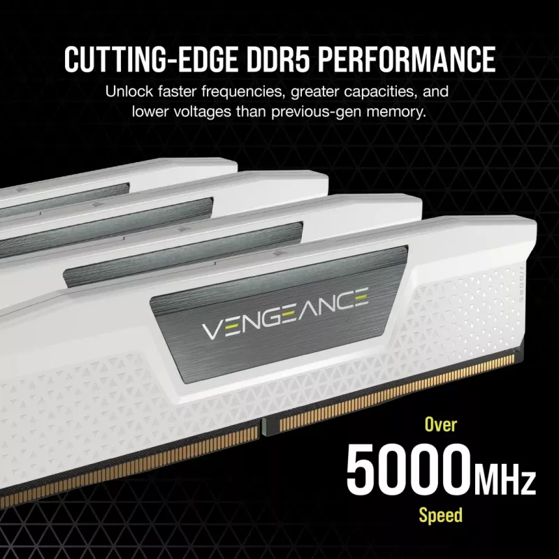 CORSAIR Vengeance kit DDR5 48 GB 2 x 24 GB DIMM 288-PIN 3000 MHz PC5-48000 CL30 1,4 V blanco (CMK48GX