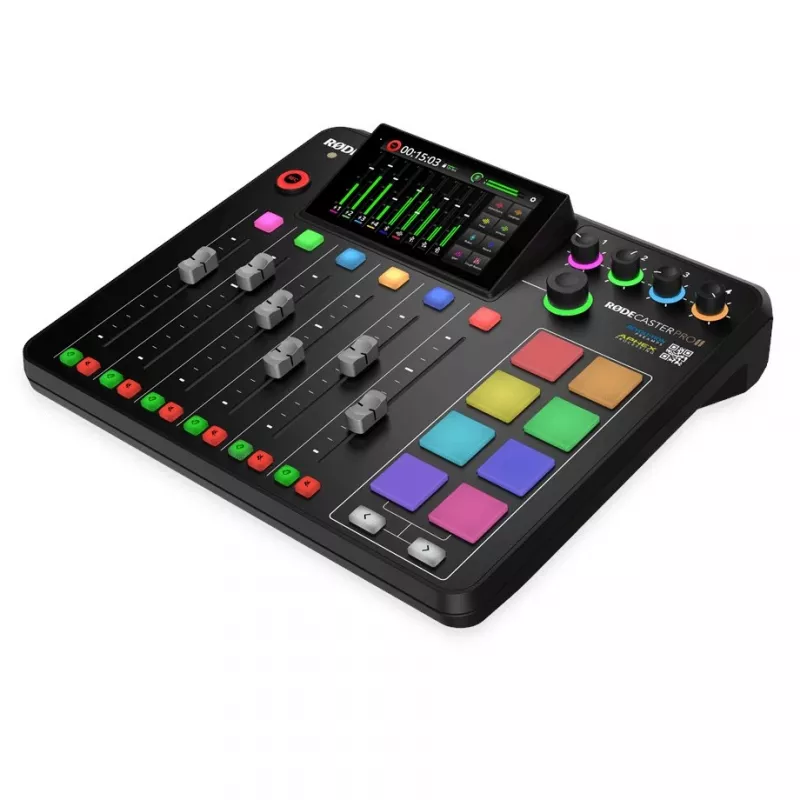 RØDE RØDECaster Pro II estudio de producción de pódcast, XLR, jack, USB-C, negro