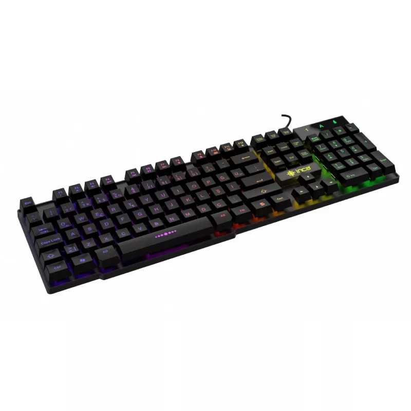 Incase Teclado gaming IKG-446 arcoíris, RGB, distribución alemana retail